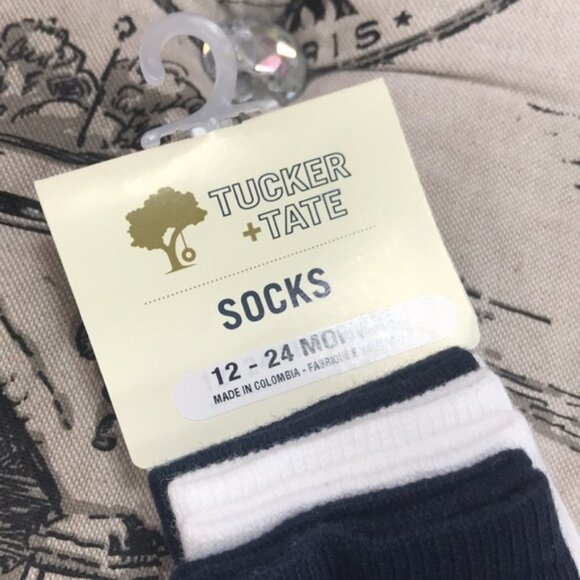 Toddler Tucker+Tate 6-Pack Crew Socks 12-24 MONTHS - Picture 3 of 5